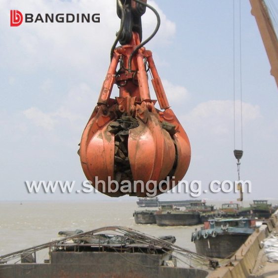 Orange peel grab for excavator