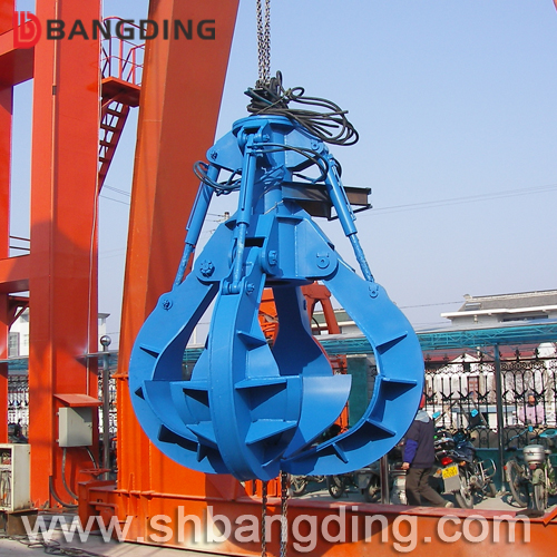 Orange peel grab for excavator